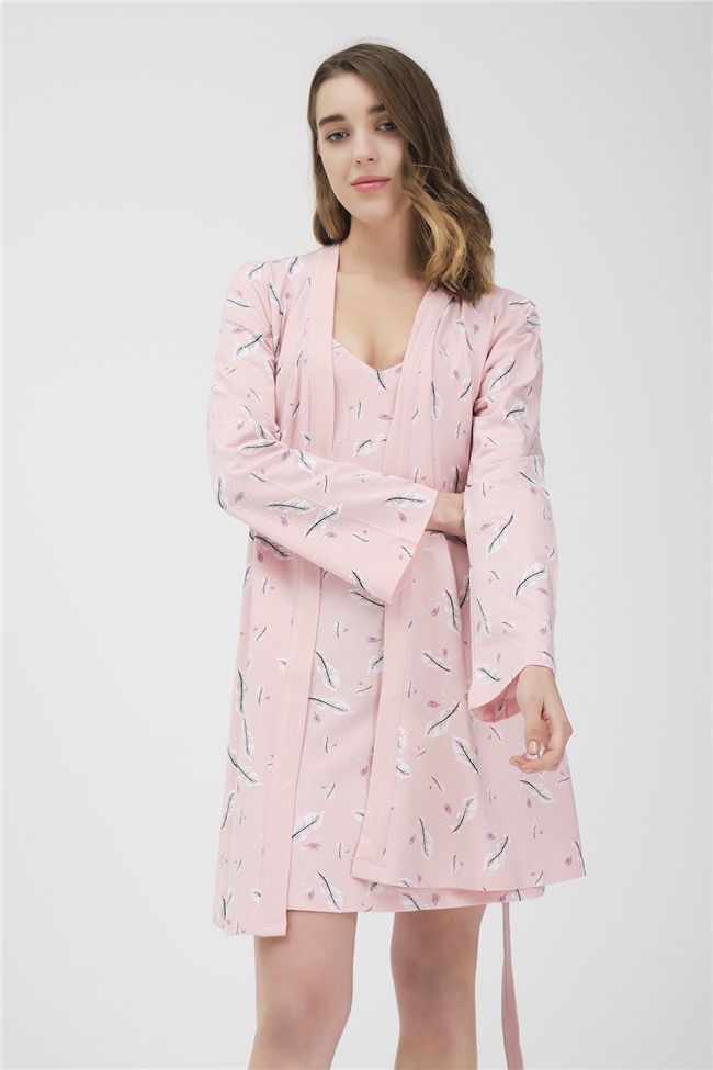 Baykar Kadın Askılı İkili Pijama Takımı 9574 Pembe