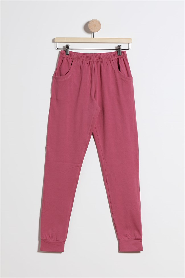Baykar Kız Çocuk Uzun Kollu Baskılı Pijama Takımı 9102 Pembe